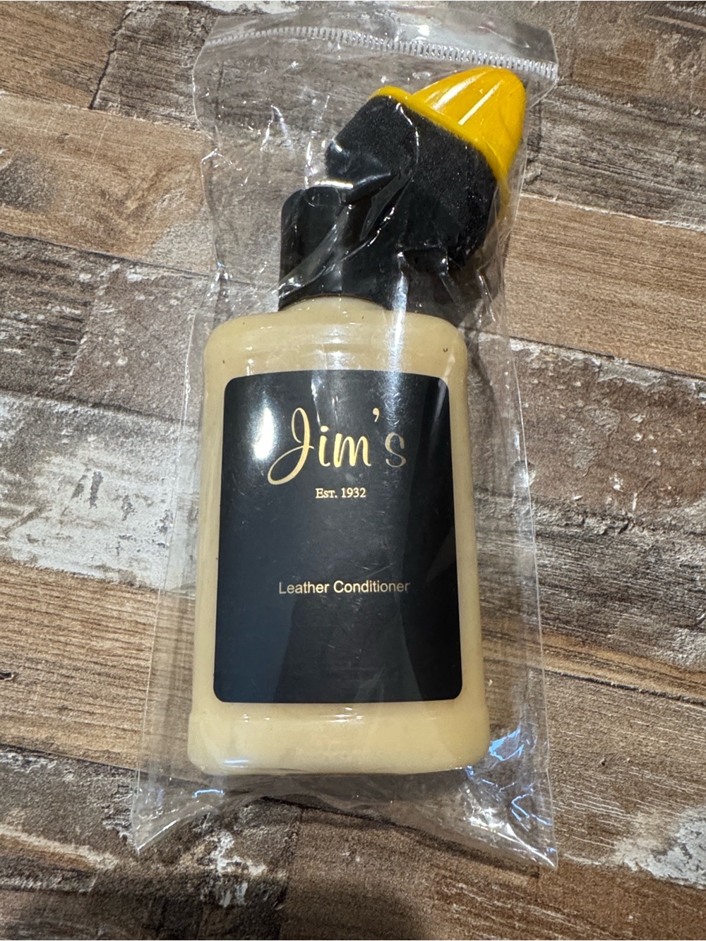 Jim’s Juice Leather Conditioner w/ Sponge Applicator - New Unopened - 120ml